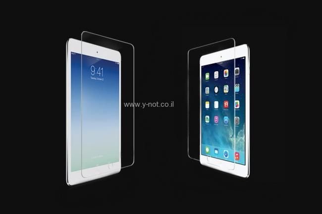 מגן מסך מזכוכית מחוסמת נגד שבר ושריטות אייפד אייר 1/2