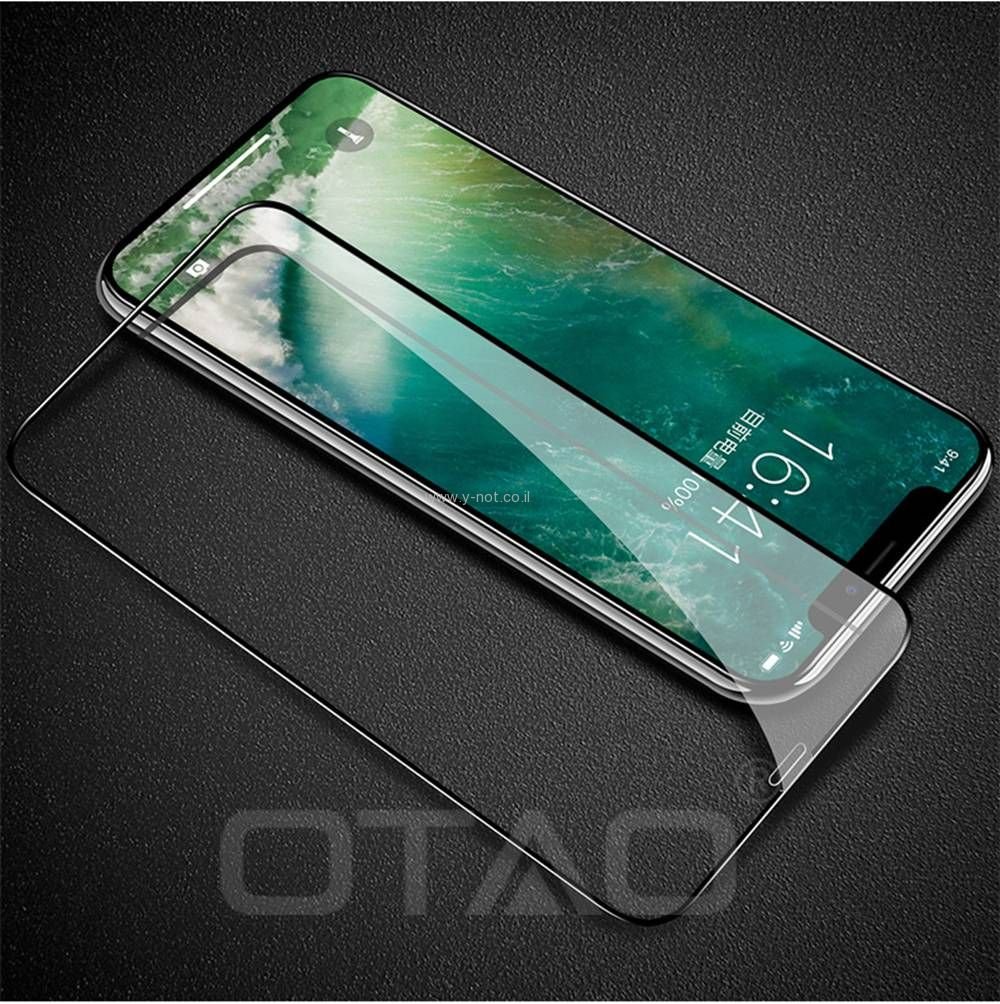 מגן מסך אייפון XR מזכוכית מחוסמת מבית OTAO! - כל המסך