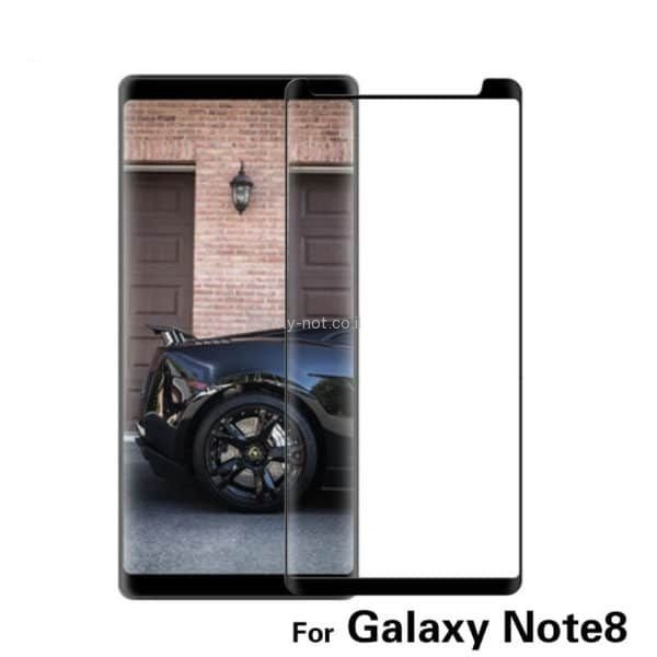 Alternative view of מגן מסך מזכוכית מחוסמת נגד שבר ושריטות לגלקסי NOTE 8 - כולל קצוות המכשיר!