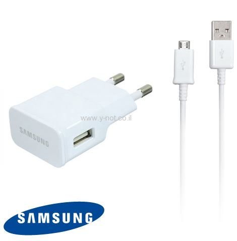 Alternative view of מטען בית מקורי לסמסונג גלקסי + כבל - 2A - SAMSUNG TRAVEL