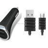 מטען לרכב איכותי 3.4 אמפר עם כבל מיקרו USB מצורף - Dolphin Duo 3.4A  iWalk  - שנתיים אחריות
