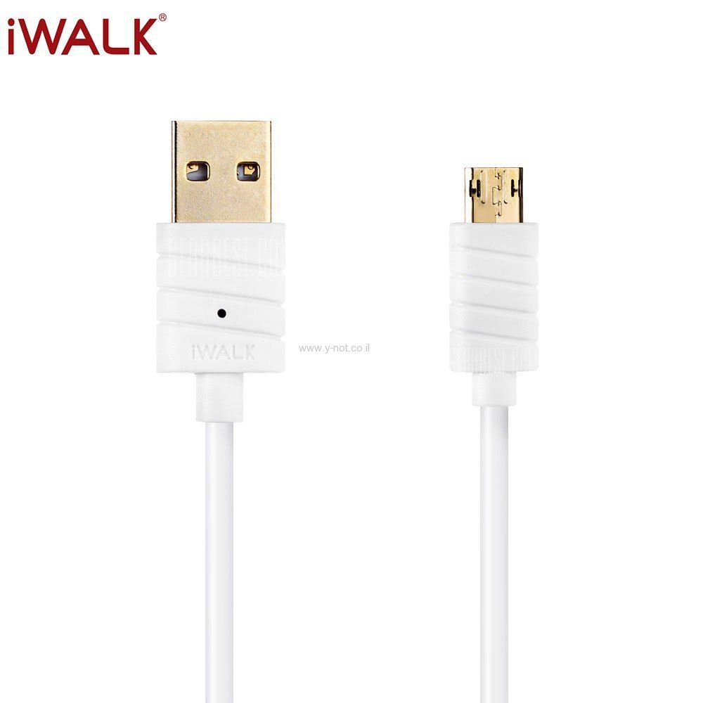 מטען לרכב איכותי 3.4 אמפר עם כבל מיקרו USB מצורף - Dolphin Duo 3.4A iWalk - שנתיים אחריות – תמונה 3