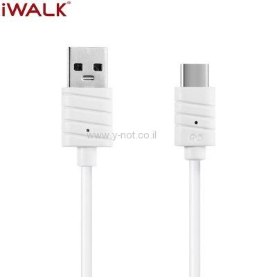 Alternative view of מטען לבית איכותי 2.1 אמפר עם כבל TYPE-C מבית -iWalk