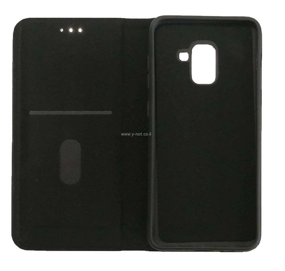 Alternative view of נרתיק ארנק אופנתי לגלקסי A8 פלוס  דגם אלגנט - שחור