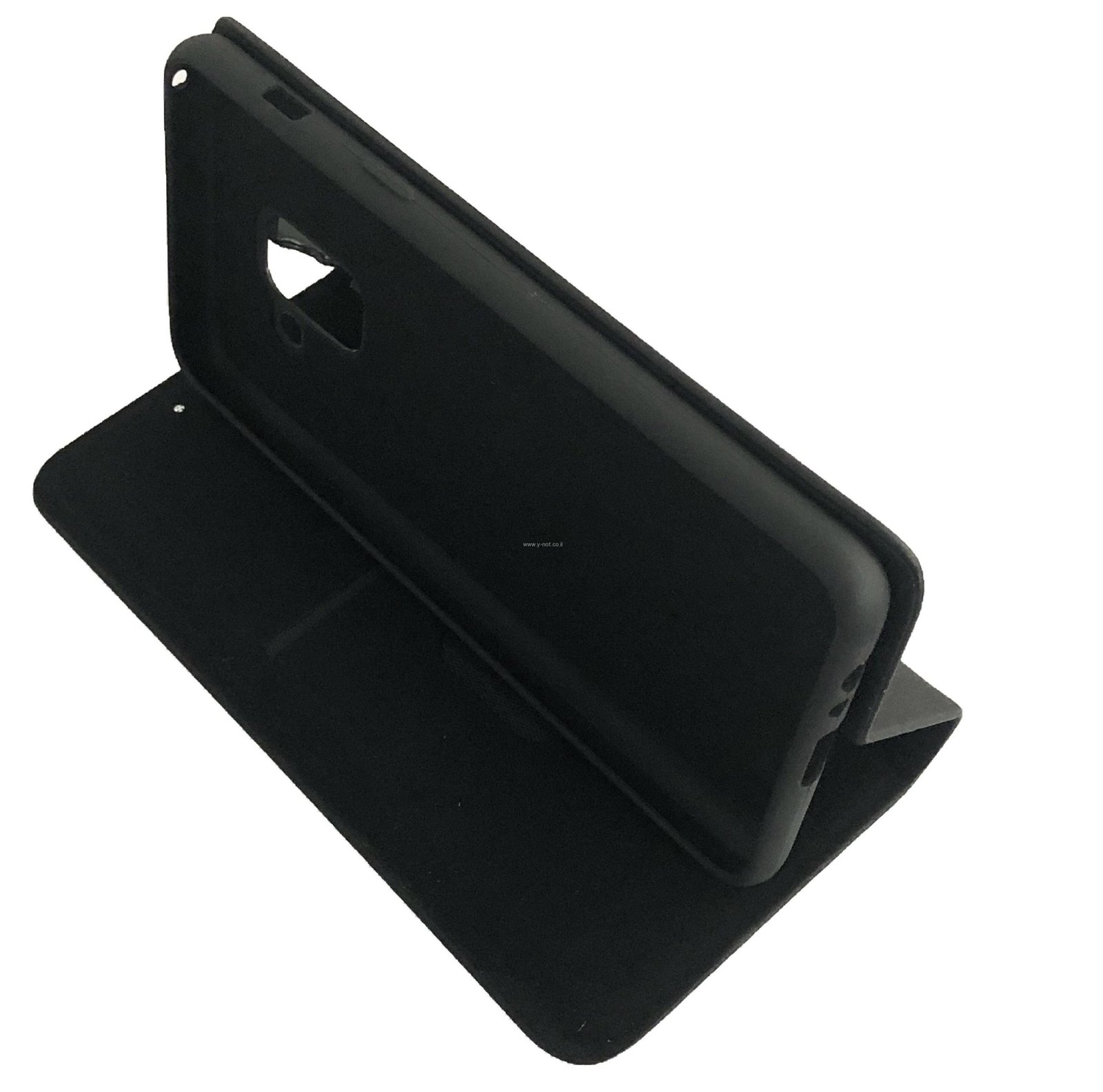 נרתיק ארנק אופנתי לגלקסי A8 פלוס דגם אלגנט - שחור – תמונה 3