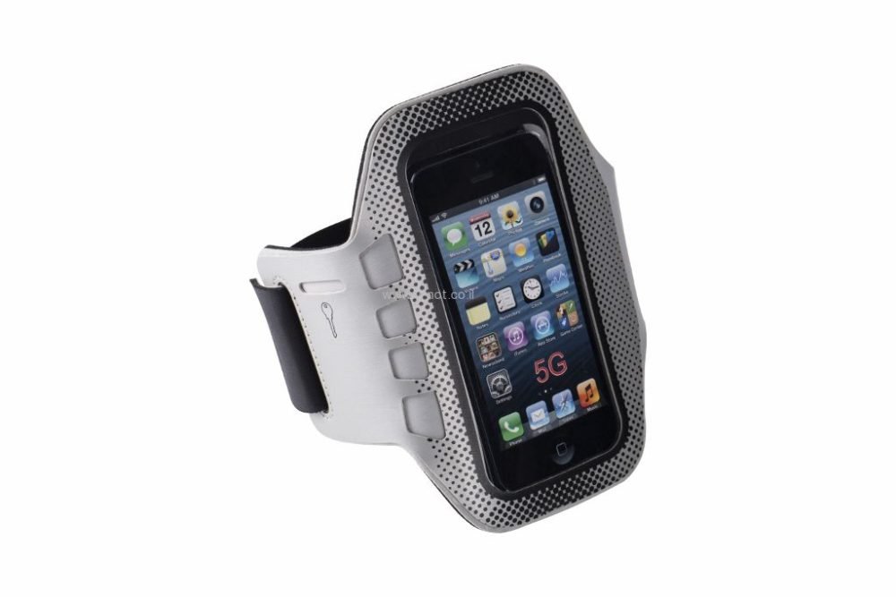 נרתיק זרוע לספורט (ריצה) למכשירים עד 5.5" עם מחזיר אור  - למכשירי אייפון פלוס - GRIP