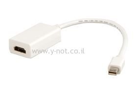 כבל מתאם מיני DISPLAY PORT ל-HDMI נקבה mini DP to HDMI