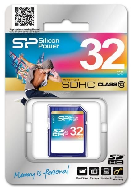 כרטיס זכרון SILICON POWER SDHC CLASS 10 - 32GB