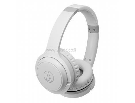 אוזניות קשת אלחוטיות AUDIO TECHNICA ATH-S200BTWH – תמונה 2