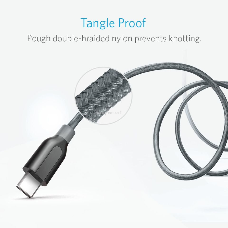 כבל Anker PowerLine Select Plus USB-C כבל שזור וחזק! – תמונה 5