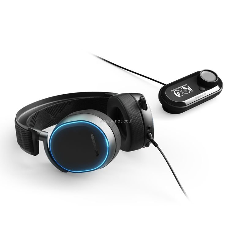 Alternative view of אוזניות גיימינג  חוטיות איכותיות SteelSeries Arctis Pro + GameDAC - צבע לבן