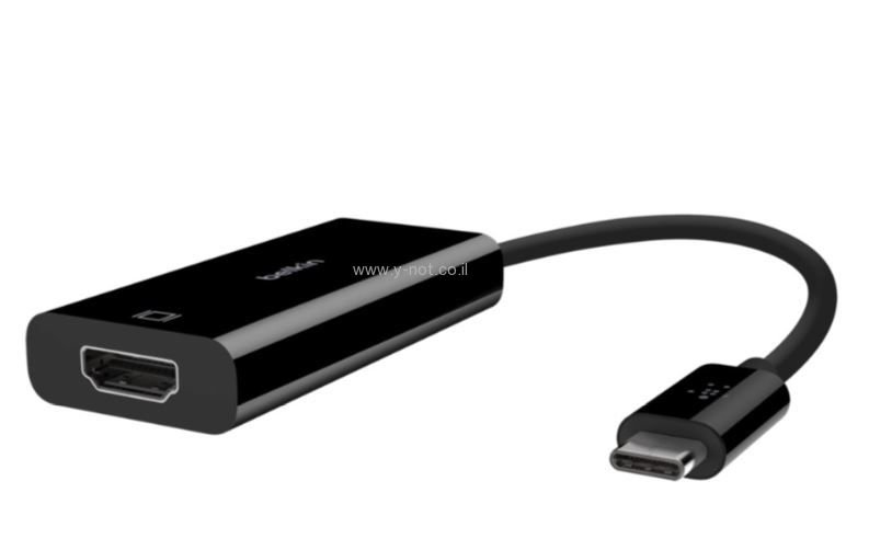 מתאם USB-C ל-HDMI באיכות Belkin 4k – תמונה 3