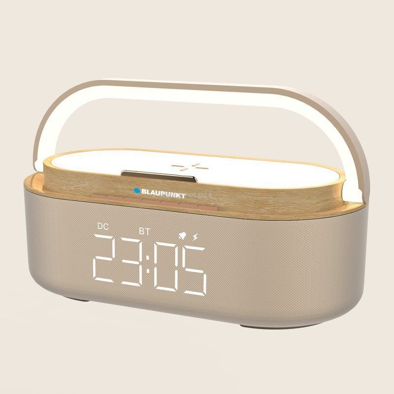 Alternative view of רדיו שעון מעוצב עם תאורת לד ומשטח טעינה אלחוטית מבית  Blaupunkt
