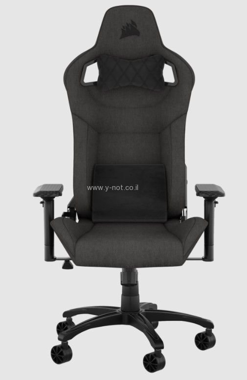 כיסא גיימינג בד CORSAIR T3 RUSH 2023 Fabric - אפור / שחור – תמונה 3