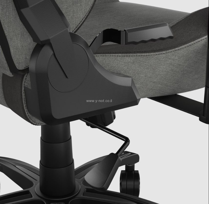 כיסא גיימינג בד CORSAIR T3 RUSH 2023 Fabric - אפור / שחור – תמונה 5