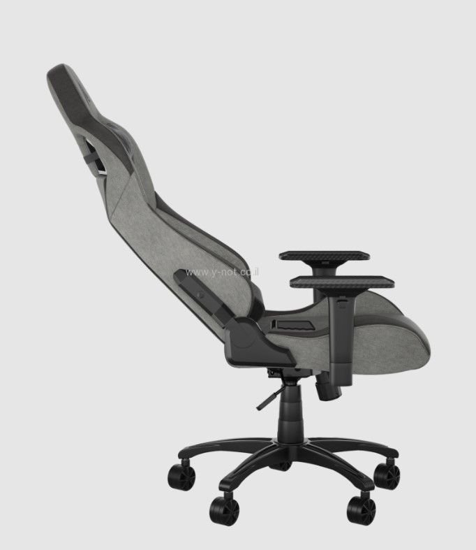 כיסא גיימינג בד CORSAIR T3 RUSH 2023 Fabric - אפור / שחור – תמונה 7