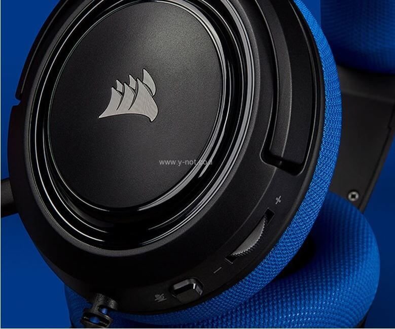 אוזניות גיימינג -CORSAIR HS35 STEREO צבע כחול/שחור – תמונה 4