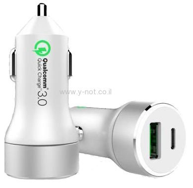 מטען רכב PD שתי יציאות מבית Energy - טעינה מהירה! – תמונה 3
