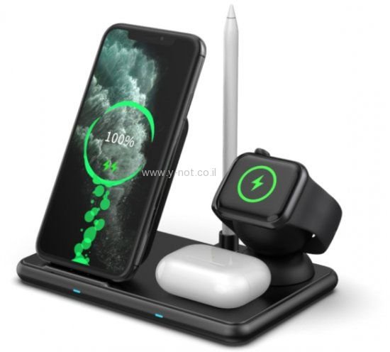 משטח משולב לטעינה אלחוטית ECO-WCH 460 4IN1
