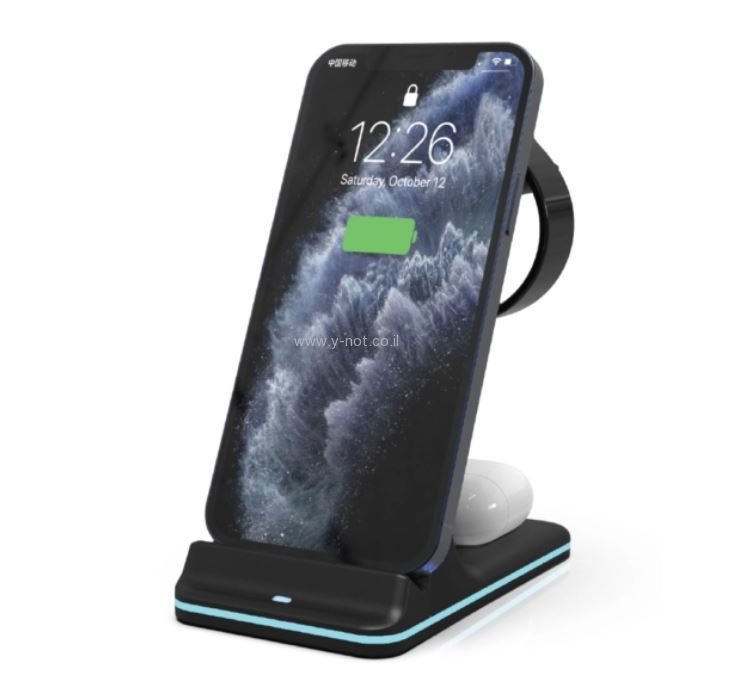 משטח משולב לטעינה אלחוטית ECO-WCH 470 3IN1