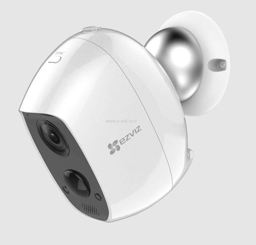 Alternative view of מצלמה אלחוטית עם סוללה ללא צורך בחיבור לחשמל EZVIZ C3A