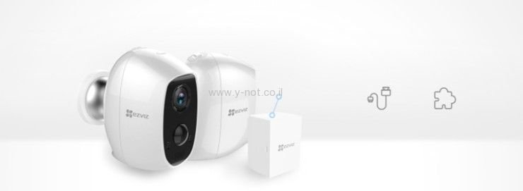 מצלמה אלחוטית עם סוללה ללא צורך בחיבור לחשמל EZVIZ C3A – תמונה 3