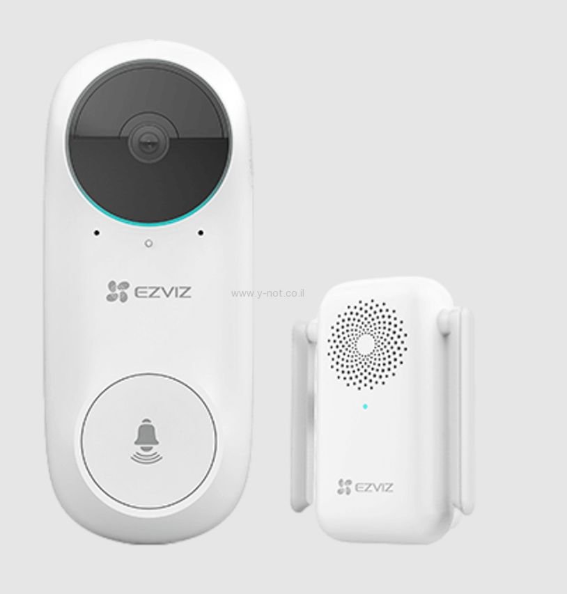 ערכת EZVIZ DB2C- אינטרקום אלחוטי עם מצלמה+פעמון אלחוטי