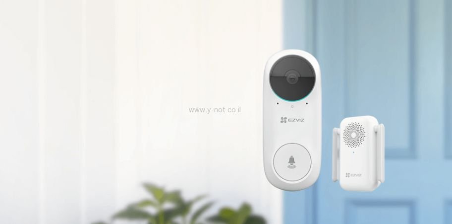 ערכת EZVIZ DB2C- אינטרקום אלחוטי עם מצלמה+פעמון אלחוטי – תמונה 3