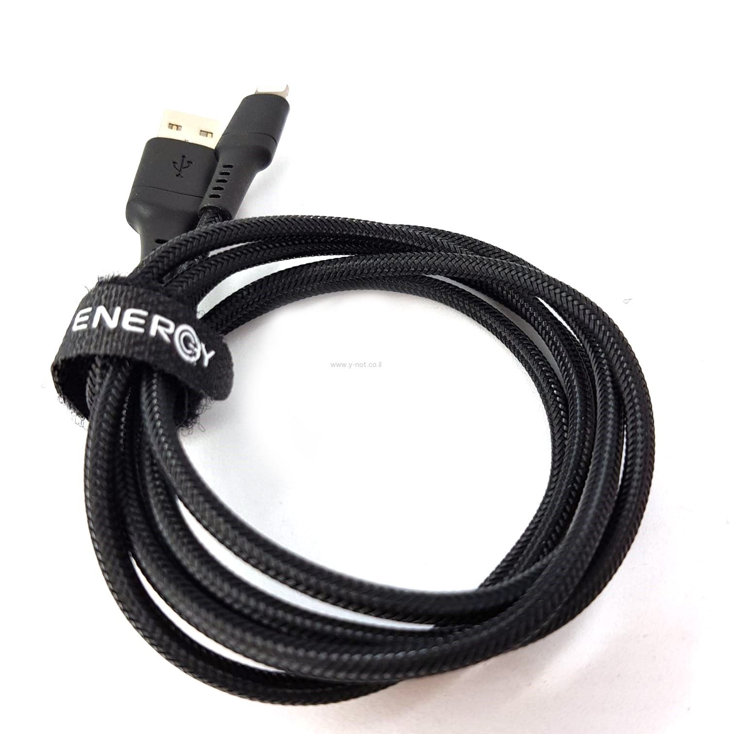 כבל סנכרון וטעינה - USB-Type-C ל - USB-Type-C שזור Energy (תומך PD)