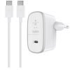 מטען קיר מהיר עם כבל USB-C ניתק Belkin