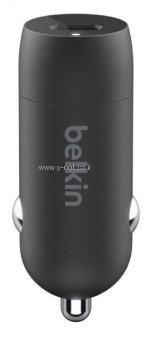 מטען בלקין מהיר לרכב BOOST↑ , CHARGE בחיבור USB-C 18W עם כבל Lightning – תמונה 3