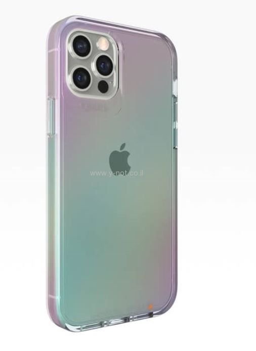 כיסוי GEAR4 לאייפון 12 - 12 <b>פרו</b> דגם CRYSTAL PALACE - צבעוני