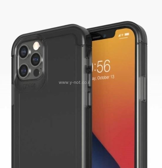 כיסוי GEAR4 לאייפון 12 / 12 <b>פרו </b> דגם WEMBLEY - אפור מעושן – תמונה 3