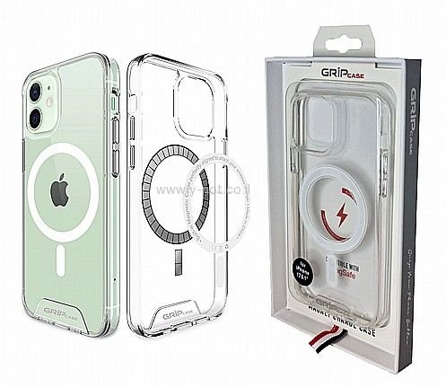 Alternative view of כיסוי  לאייפון   <b>15</b> עם חיבור MagSafe  מבית GRIP - שקוף