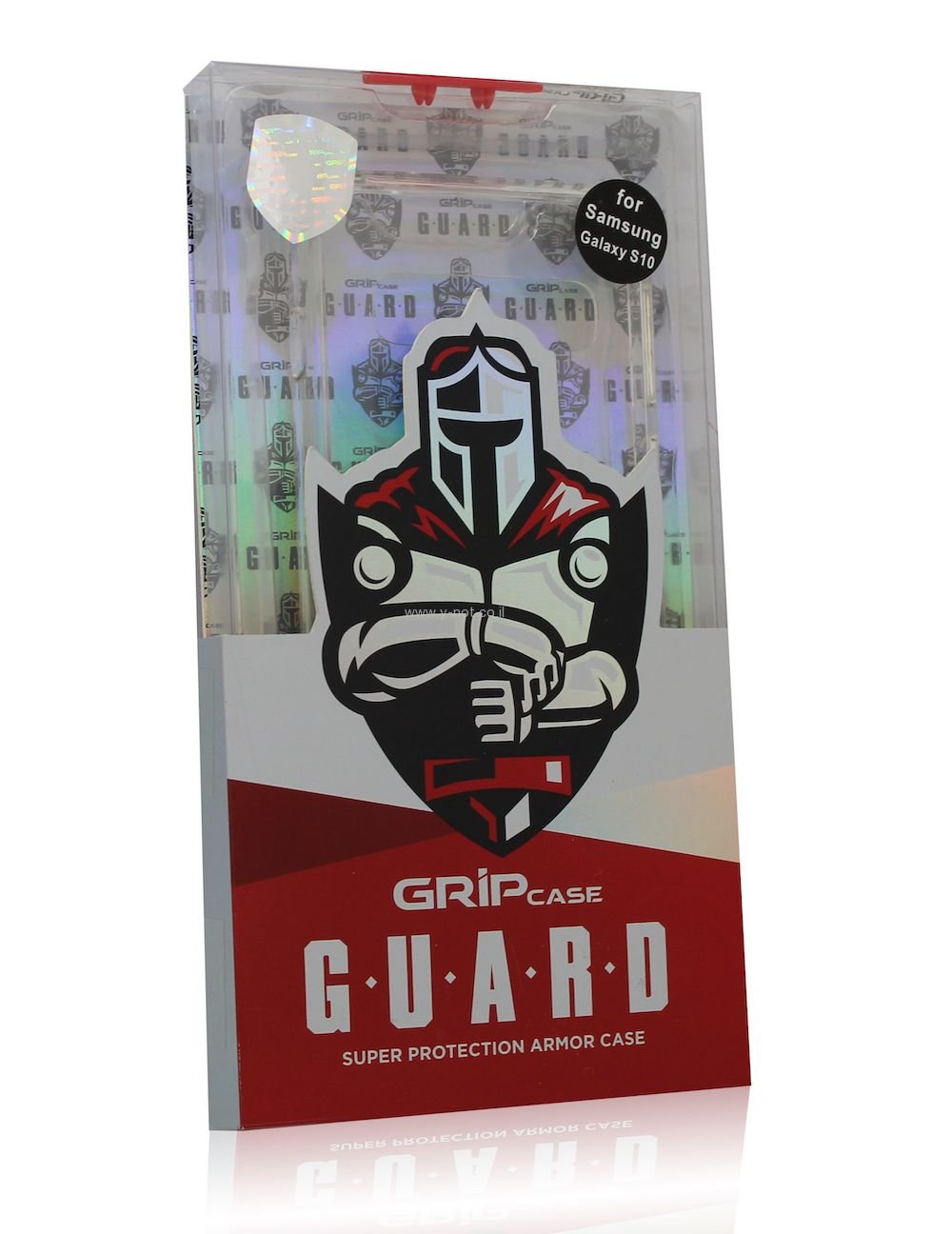 Alternative view of מגן סיליקון לגלקסי S10 דגם GRIP GUARD - שקוף