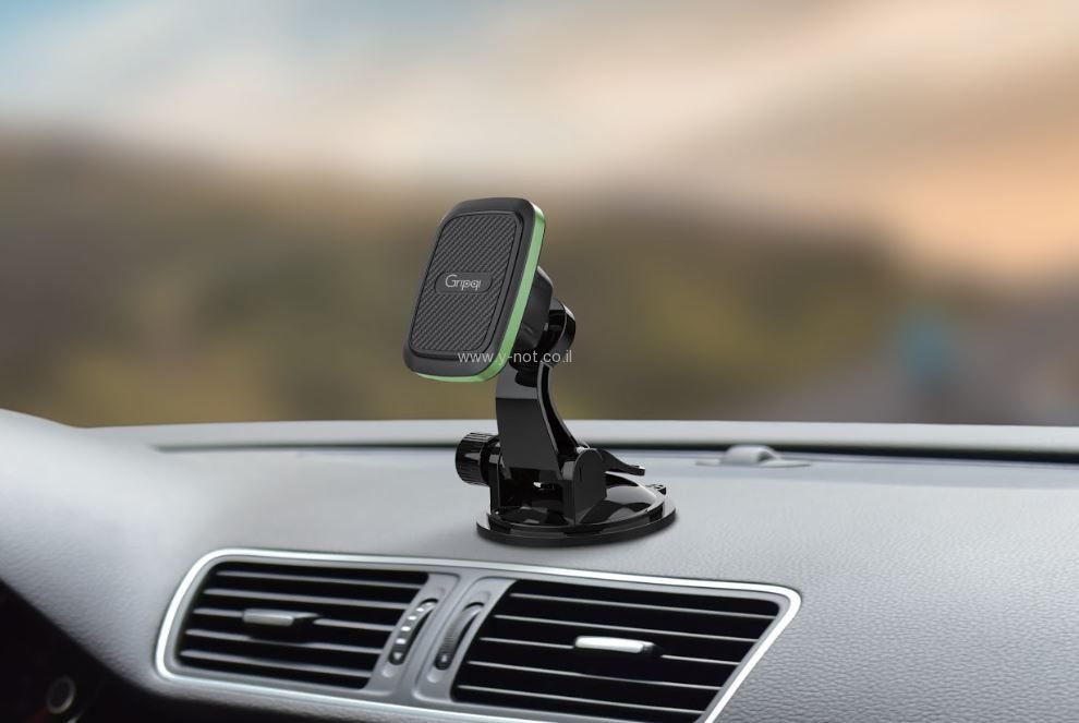 מעמד / מתקן לסלולארי מגנטי לרכב - חזק מאוד! - XS45 מבית Gripqi – תמונה 3