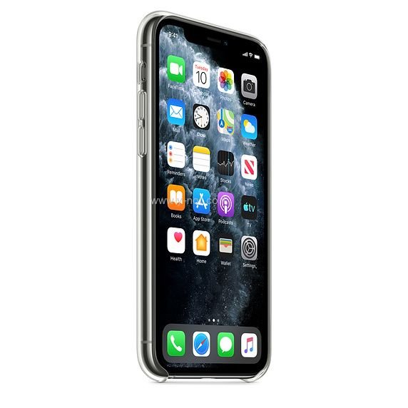 כיסוי מגן סיליקון לאייפון 11 <b>PRO </b>שקוף - מקורי APPLE – תמונה 3