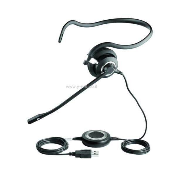 Alternative view of מערכת אוזניות מונו בחיבור USB עם 3 סגנונות לבישה למוקדי שירות ומשרדים Jabra BIZ2400