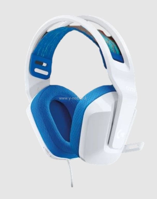 אוזניות גיימינג חוטיות LOGITECH G335 בצבע לבן – תמונה 3