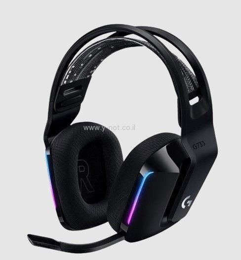 אוזניות גיימינג אלחוטיות LOGITECH G733 LIGHTSPEED RGB HEADSET