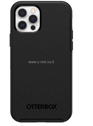 מגן אוטרבוקס סימטרי לאייפון 12 <b>פרו מקס </b>עם MagSafe - שחור – תמונה 4