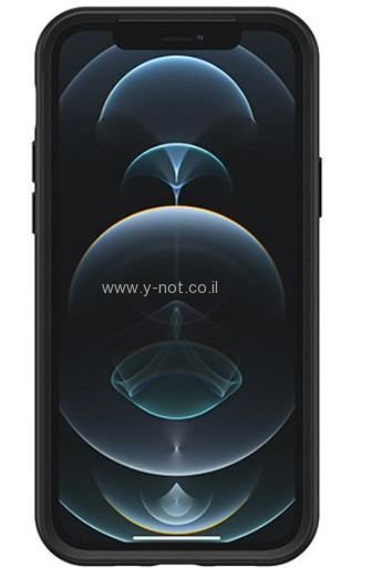 מגן אוטרבוקס סימטרי לאייפון 12 / 12 פרו עם MagSafe - שחור