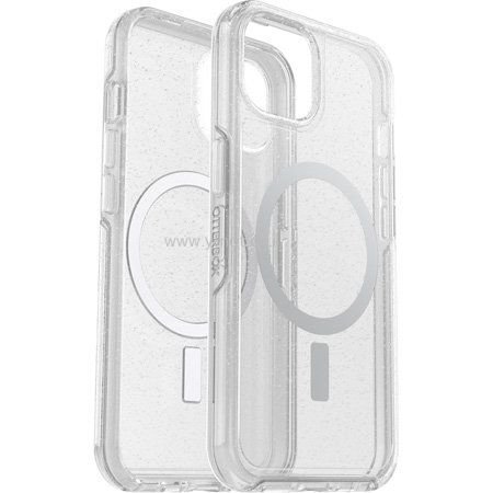 מגן אוטרבוקס סימטרי לאייפון 13 עם MagSafe - שקוף נצנים