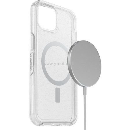 מגן אוטרבוקס סימטרי לאייפון 13 <b>PRO</b> עם MagSafe - שקוף נצנצים – תמונה 3