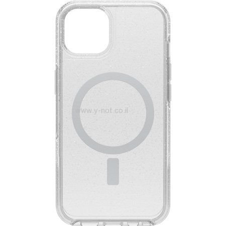 מגן אוטרבוקס סימטרי לאייפון 13 <b>PRO</b> עם MagSafe - שקוף נצנצים – תמונה 4