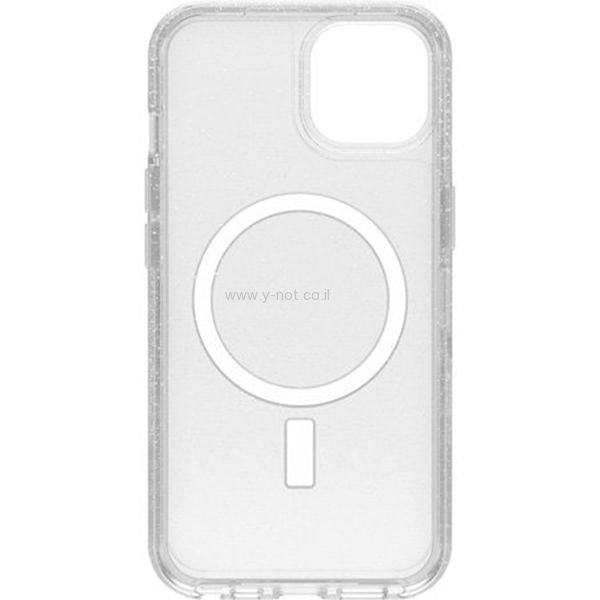 מגן אוטרבוקס סימטרי לאייפון 15 עם MagSafe - שקוף נצנים – תמונה 3