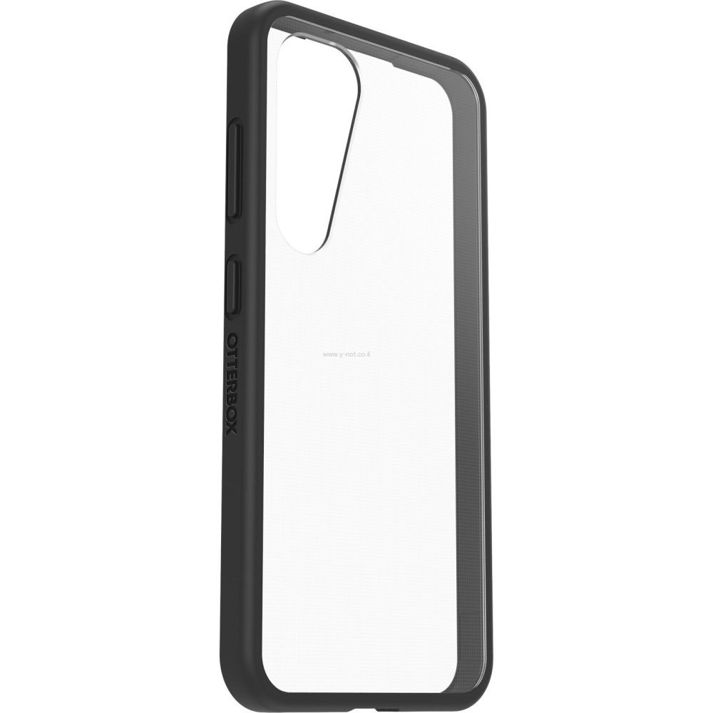 Alternative view of כיסוי OTTERBOX ל Galaxy <b>S24</b> דגם React  ,   <b >שקוף/שקוף מסגרת שחורה </b