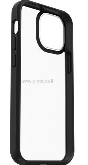 Alternative view of מגן אייפון 14 דגם  iPhone 14  OTTERBOX React - שקוף שחור