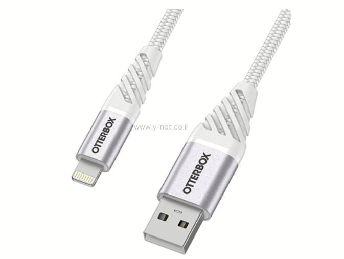 כבל לאייפון סנכרון וטעינה OTTERBOX חיבור לייטינג  2M  לבן