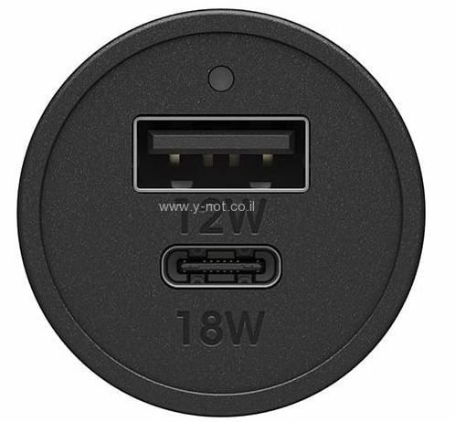 Alternative view of מטען רכב מהיר עם 2 יציאות  - תומך PD  - מבית OTTERBOX